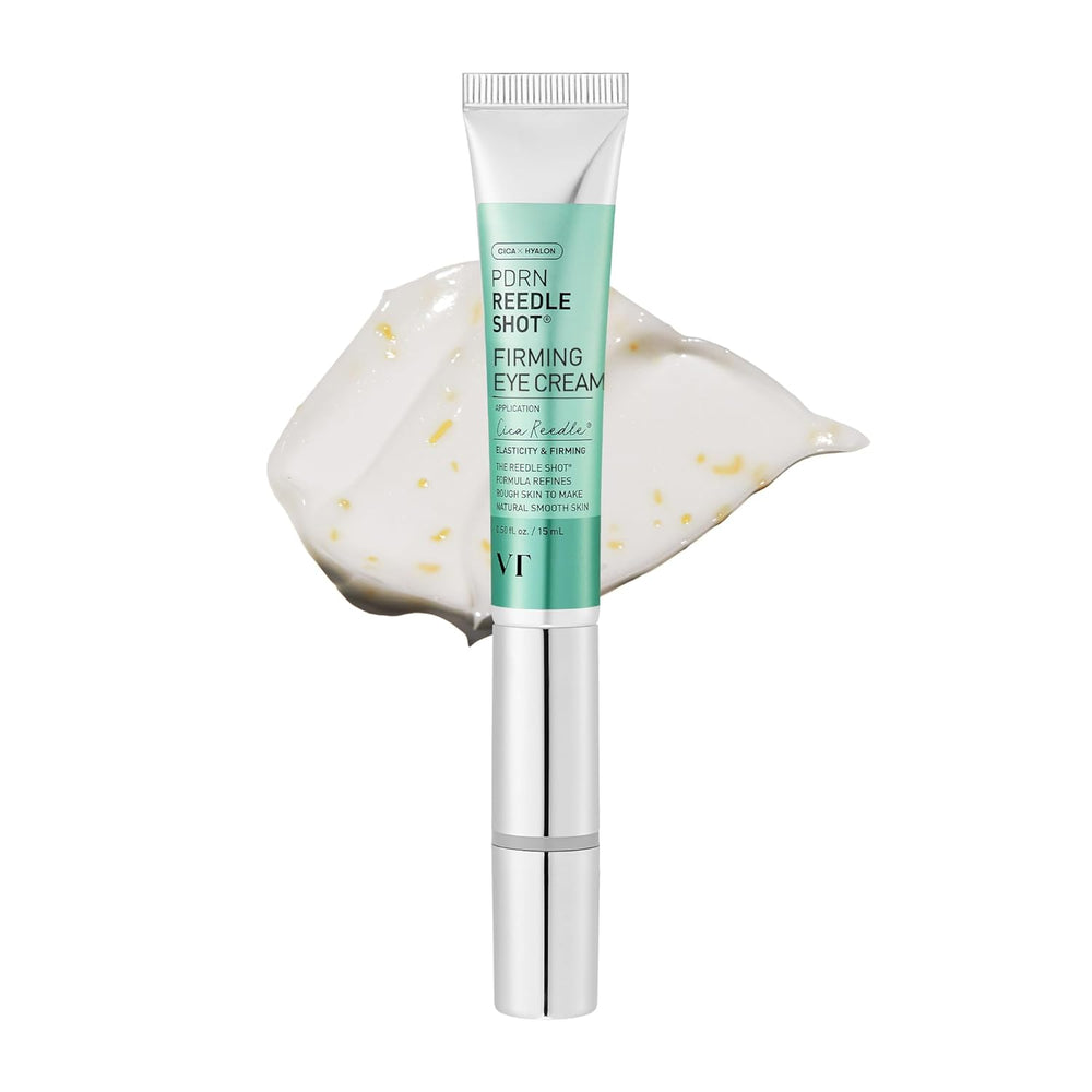 VT COSMETICS PDRN Reedle Shot Eye Cream, Vibrating Eye Applicator for Puffy Eyes, Dark Circles & Under Eye Bags, Firming & Wrinkle Care with PDRN Collagen, Korean Skincare, 0.51 fl oz