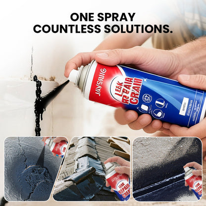 🔥Instant Leak Repair Spray - Seals Cracks & Gaps in 5 Minutes, Waterproof & Flexible for Pipes/Roofs