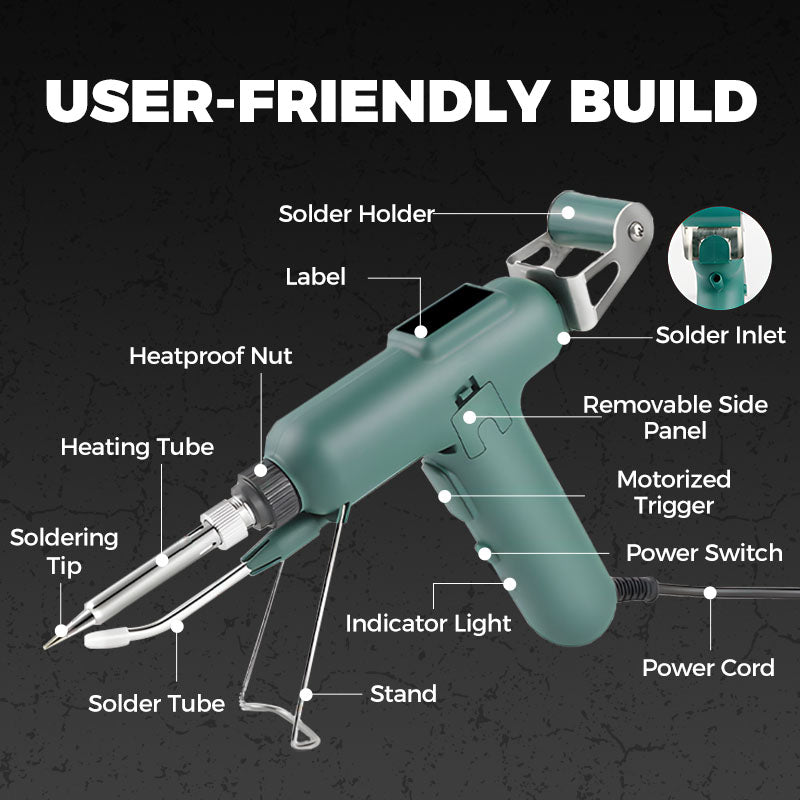 🔧 60% OFF INSTANT! ⚡ 80W Electric Soldering Iron Kit - Fast Heating with Stainless Steel Solder Wire for DIY/Repairs 🛠️✨