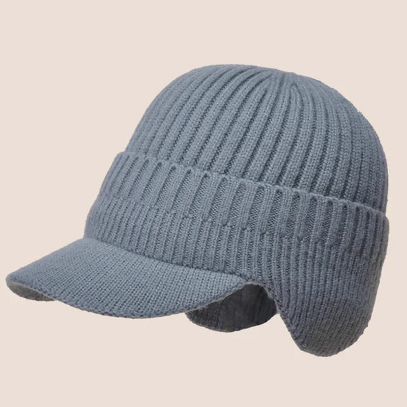 Udendørs ridning Elastisk varm ørebeskyttelse strikket hue