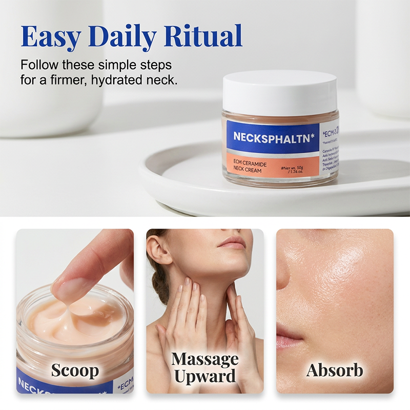 Necksphalt ECM Neck Barrier Cream | Anti-aging Cream, Firming Wrinkles, Skin Lifting | Korean Cosmetics | 1.7 fl oz (50 ml)