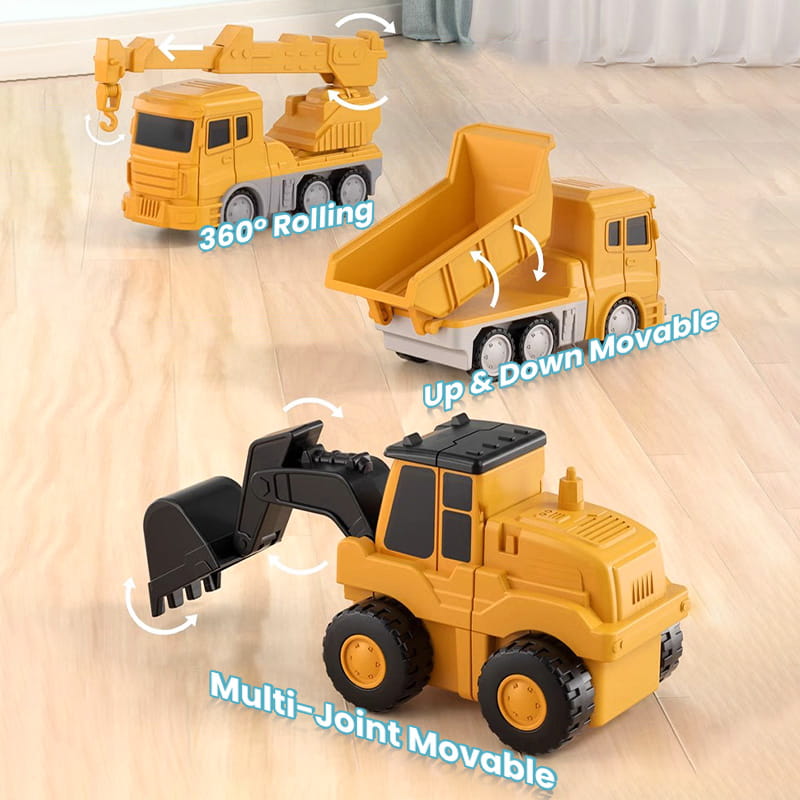 ⏰Christmas Sale 70% OFF!!🎁🔥Magnetic Transform Engineering Car Assembled Toys