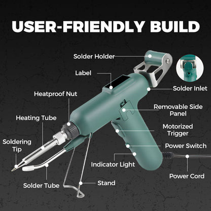 💥Time-limited Special⌛ High-efficient 80W Electric Sodering Iron（with Stainless steel solder wire）