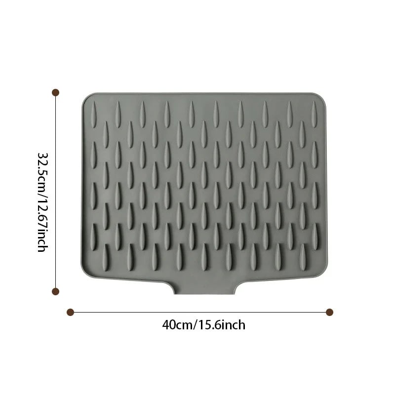 💥Protection de plan de travail en silicone anti-éclaboussures – Résistante à la chaleur &  Tapis antidérapant pour un séchage sans gouttes💥