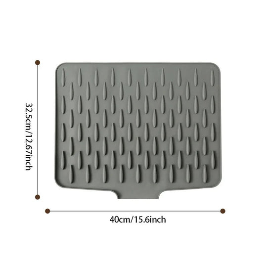 💥Protection de plan de travail en silicone anti-éclaboussures – Résistante à la chaleur &  Tapis antidérapant pour un séchage sans gouttes💥