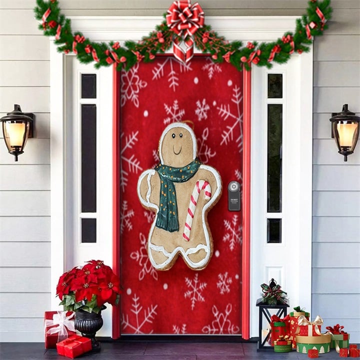 ⏳50% zniżki przez ograniczony czas⏰Dekoracja drzwi wejściowych na Boże Narodzenie🎅