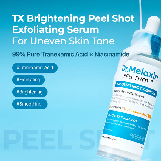 [Dr.Melaxin Official] Exfoliating Tone Smoothing TX Duo, Tranexamic Acid & Niacinamide Gentle Peeling for Dark Spot Care