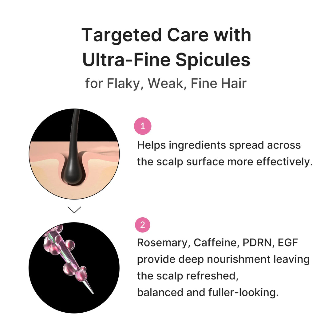 [medicube]Rosemary PDRN Spicule Scalp Serum (20ml) | Dry&Oily,Flaky-lookingScalp1 KoreaHairCare,FreefromParabens,Silicones, Sulfates