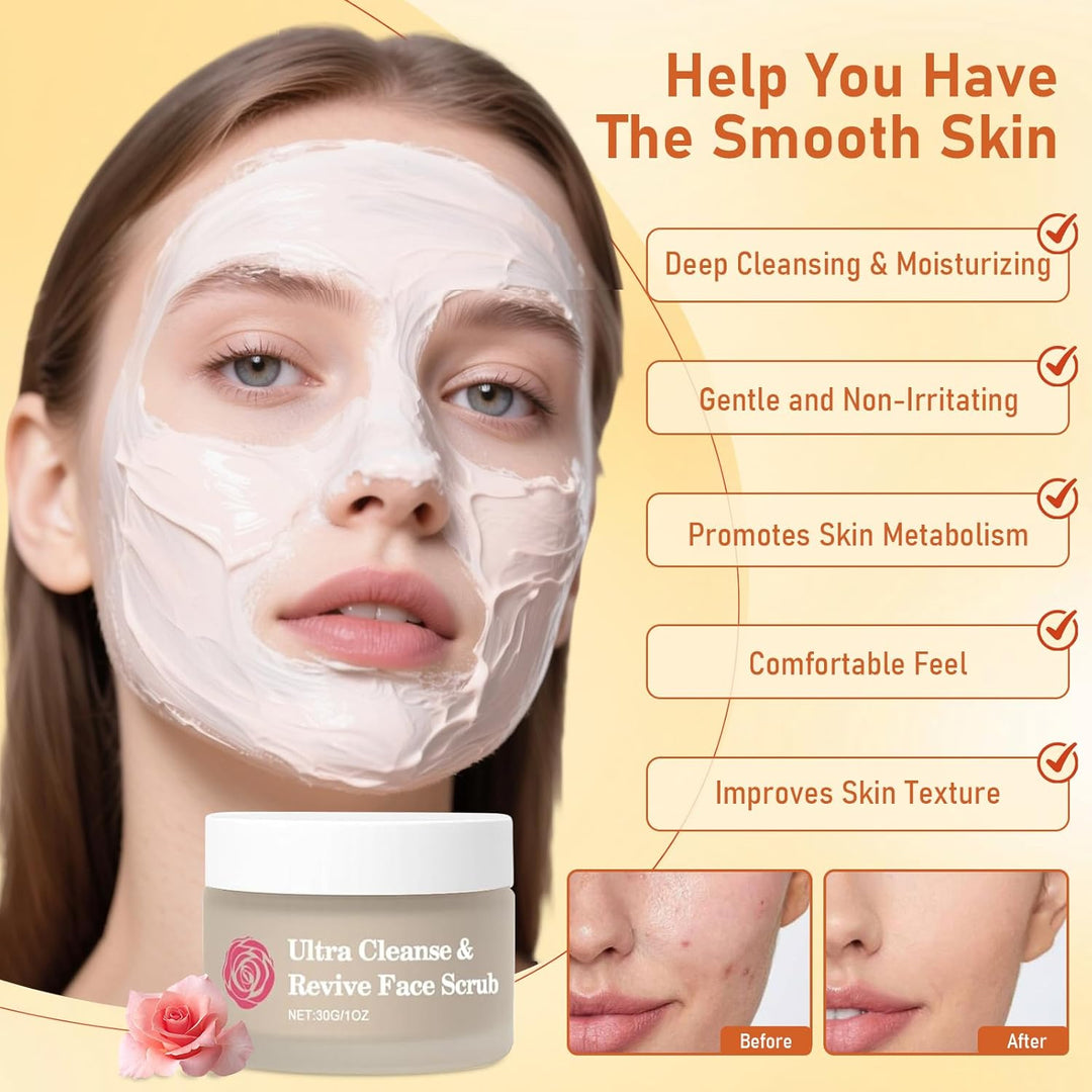 Frøya Organics The Complete System for Mature Women’s Skin | 4-Piece Set with Face Scrub, Day and Night Balm & Eye Balm | With Rosehip, Calendula & Sea Buckthorn | 60 Day Supply