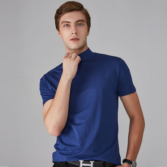 🔈🔈2026 Hot Sale🔥 High Neck Slim Fit T-shirt for Men