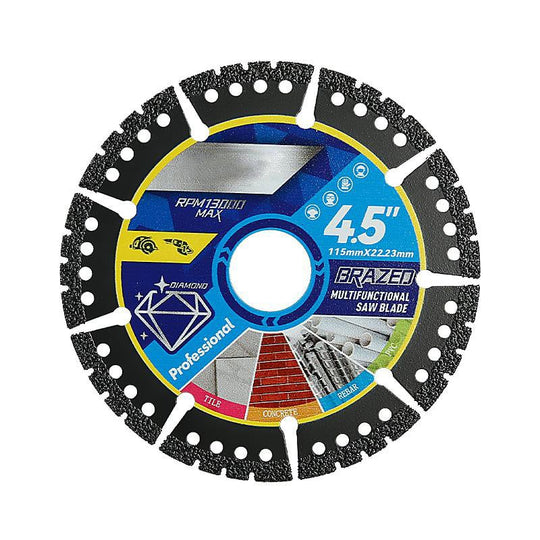 4.5" Universal Multi-Material Diamond Blade - Zero Compromise, Max Durability