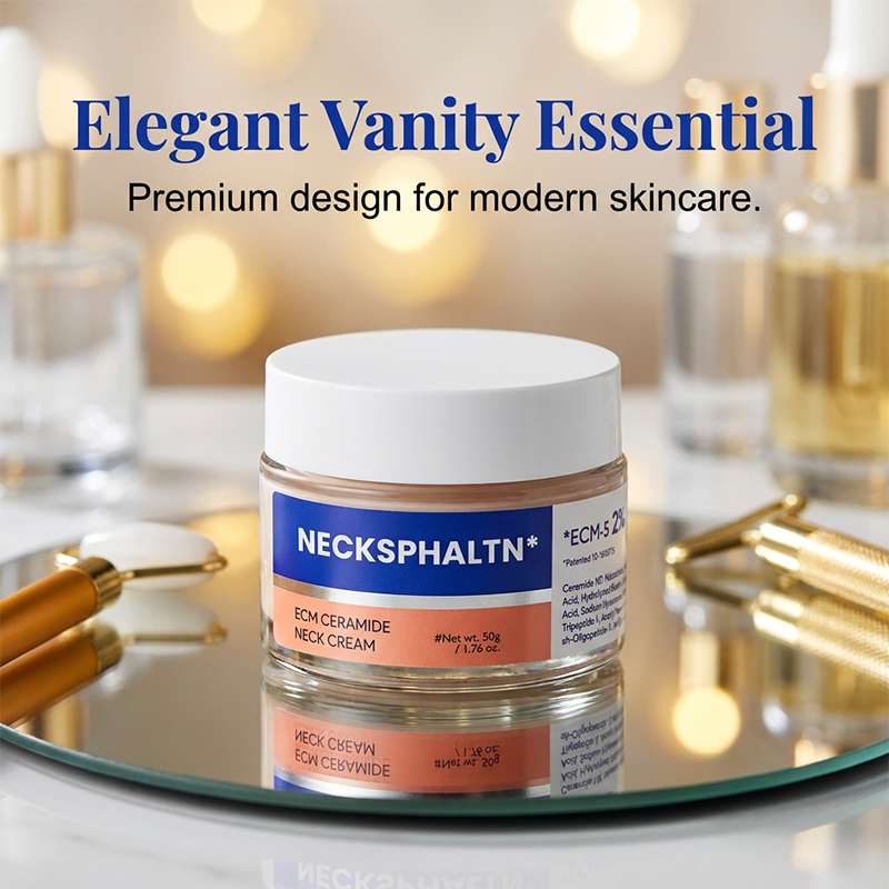Necksphalt ECM Neck Barrier Cream | Anti-aging Cream, Firming Wrinkles, Skin Lifting | Korean Cosmetics | 1.7 fl oz (50 ml)
