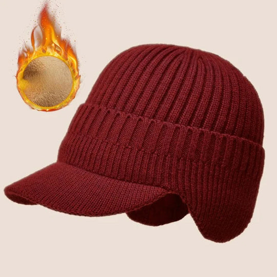 Cappello lavorato a maglia con protezione per le orecchie calda elastica da equitazione all'aperto