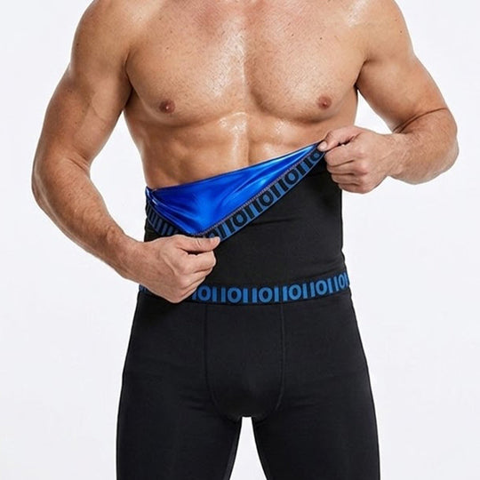 ✨New Arrival 50% OFF🏃‍♂️ Men's Waist Trainer Sweat Belt – Compression, Trimmer, Sauna Effect ✨