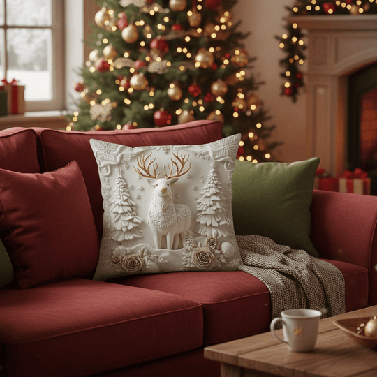 🎁Joulun alkualennukset 49% POIS🎅🎄Jouluaiheinen tyynynpäällinen