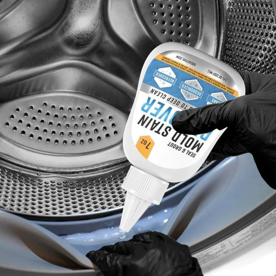 🏠 Prodáno přes 300 000 kusů!🔥Gel na odstraňování plísní – vysoce účinné složení, čistič pro více povrchů &  Funguje na sprše &  Dlaždice 🧽✨(100ml čisticí gel na odstraňování skvrn + 1 *kartáč)