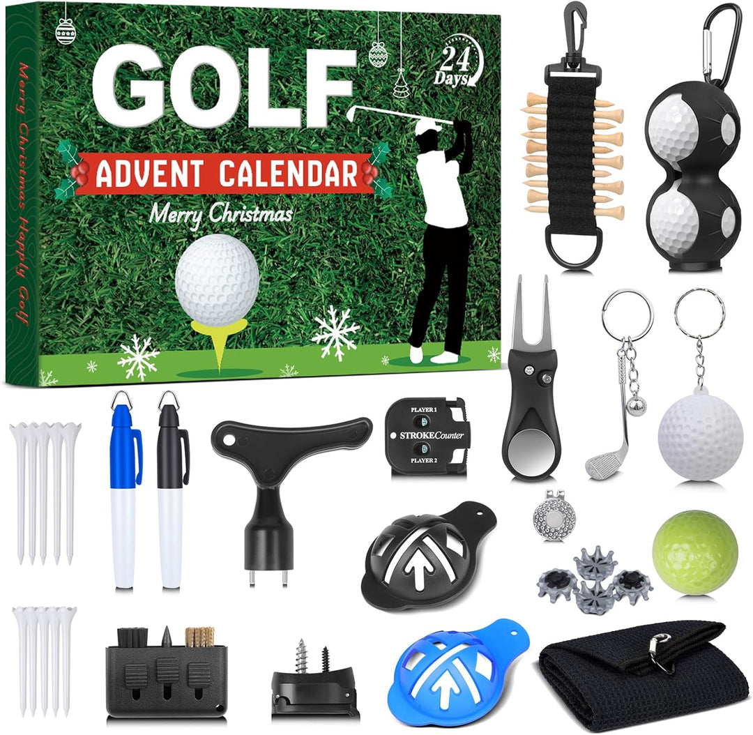 🔥Soldes de Noël - Jusqu'à 50 % de réduction🎅Calendrier de l'Avent Golf 2025🥰-24 jours de surprises golfiques &  Plaisirs de Noël