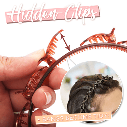 🔥Offre spéciale🔥Coiffure à double frange avec épingle à cheveux