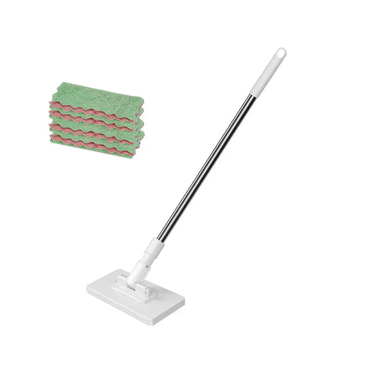🏆#1 Best Seller ⏰💕🌟Flat Mop with Stainless Steel Handle, come with Reusable Washable Mop Cloths