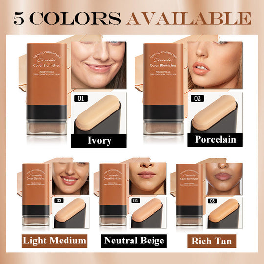 🔥Venta caliente 49% de descuento🔥Base de maquillaje en barra con corrector instantáneo y brocha incorporada