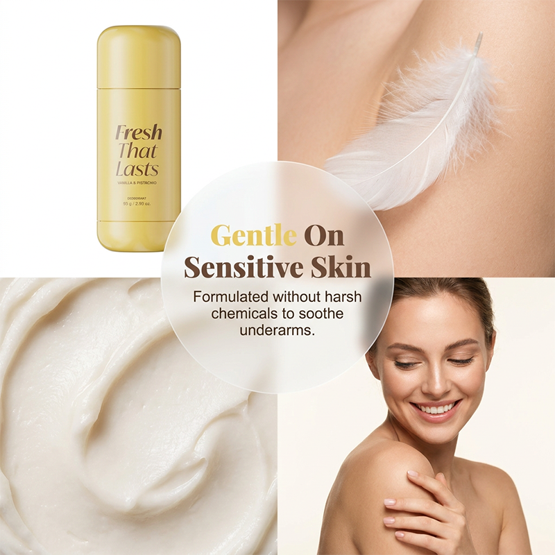 Deodorant Vanilla & Pistachio Fresh That Lasts | 24 Hour Odor Control, No Aluminum, Baking Soda, Parabens, Phthalates, Ethanol | Brightening & Smoothing for Dark Underarms with Koic Acid & Turmeric | Korean Skincare, K-Beauty