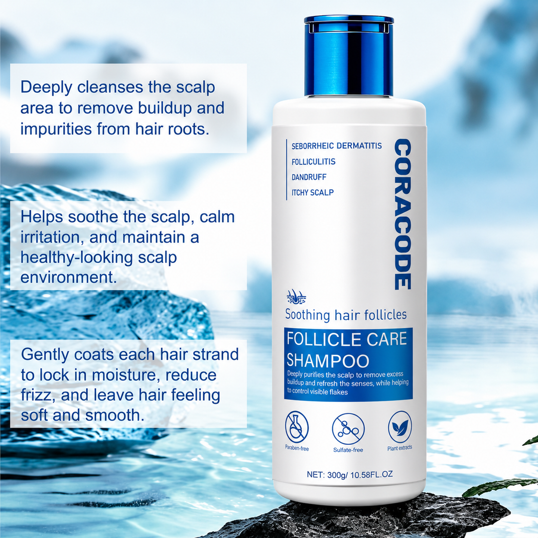 Folliculitis Shampoo for Itchy, Flaky Scalp - Purifying Formula for a Soothed, Balanced Scalp & Oily Scalp Care, Men & Women