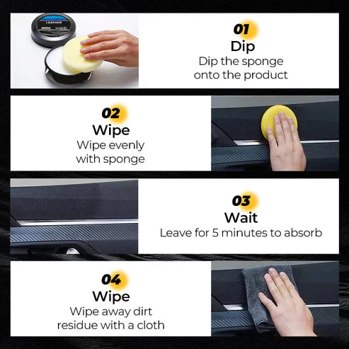 Leather Care Cleaning Cream - Deep Nourishing & UV Protection for Prolonged Leather Life