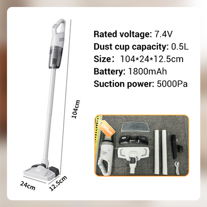 🧹 60% OFF NOW! ✨ Handheld Cordless Vacuum Cleaner - 15KPA Strong Suction & 30 Mins Runtime with 4 Attachments for Car & Home Cleaning 🚗🏠