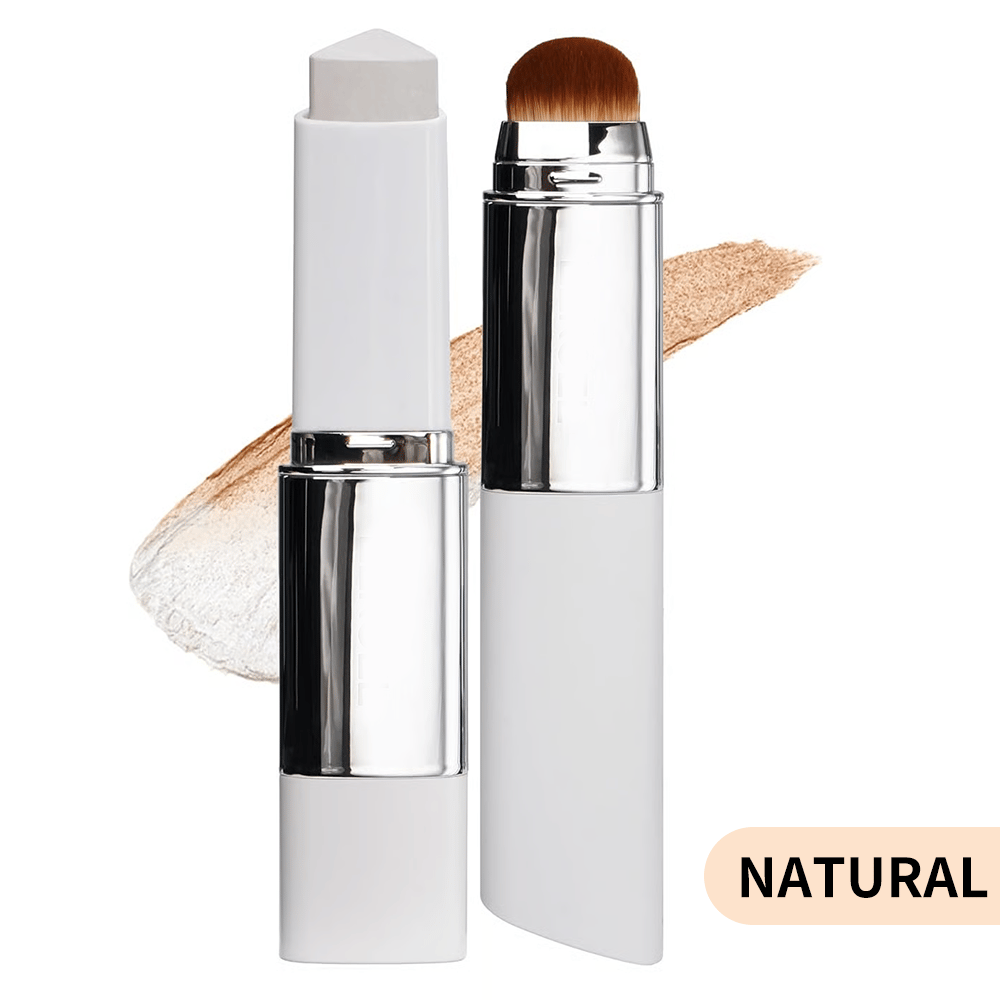 [OFFICIAL PRODUCT]  Cover Cream Stick V w/ Detachable Brush - Korean Skin Care Color-Changing Foundation Stick with Collagen Capsules