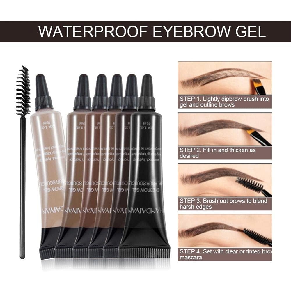 🥳2026 HOT SALE🥳💞50K+ SOLD!🔥Long-lasting Waterproof Smudge-proof Liquid Eyebrow Gel/Tint(With Free Brush)
