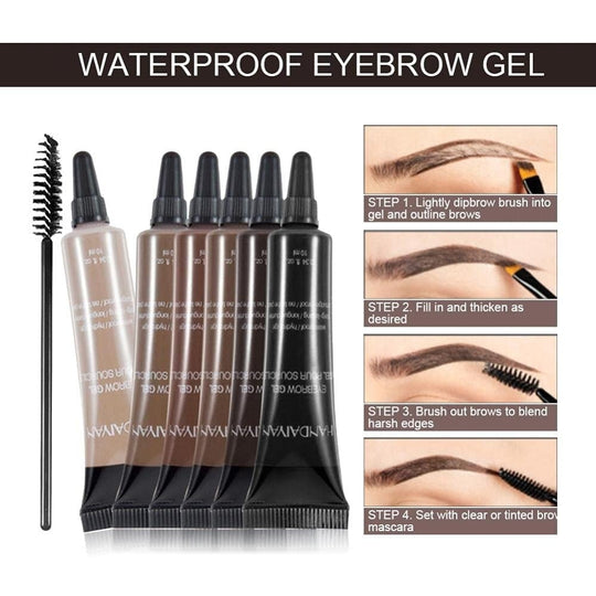 🥳2026 HOT SALE🥳💞50K+ SOLD!🔥Long-lasting Waterproof Smudge-proof Liquid Eyebrow Gel/Tint(With Free Brush)