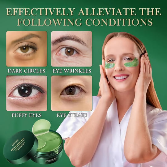 🥑Summer Hot Sale🔥  Avocado Moisturizing Collagen Eye bagMask  60pcs/set