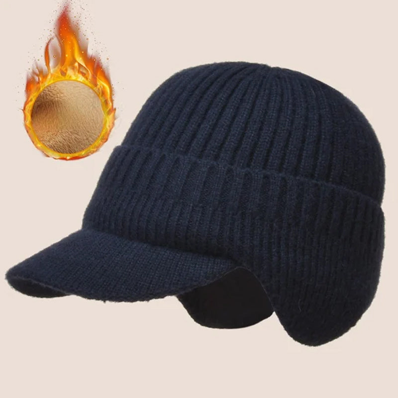 Cappello lavorato a maglia con protezione per le orecchie calda elastica da equitazione all'aperto