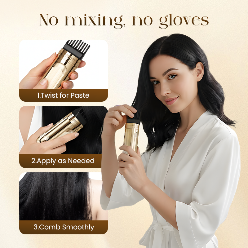 ✨2-in-1 Convenient Hair Dye Comb For Gray Hair（75% OFF）