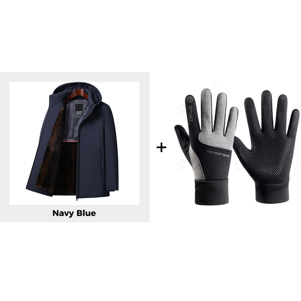 ⏳Time-limited 50% off⏰Men’s Thermal Thick Hooded Parka Coat