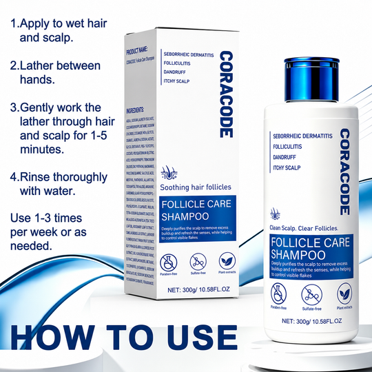 Folliculitis Shampoo for Itchy, Flaky Scalp - Purifying Formula for a Soothed, Balanced Scalp & Oily Scalp Care, Men & Women