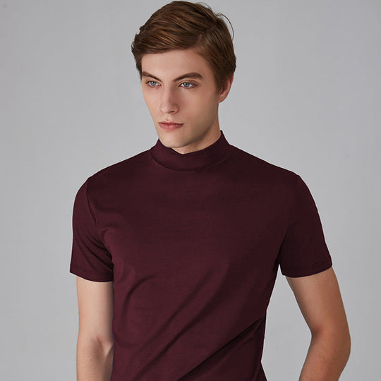 🔈🔈2026 Hot Sale🔥 High Neck Slim Fit T-shirt for Men