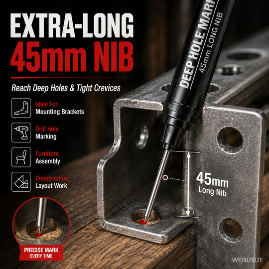 ⏳Limited Time Special Price⏰Deep Hole Marker with 45mm Long Nib