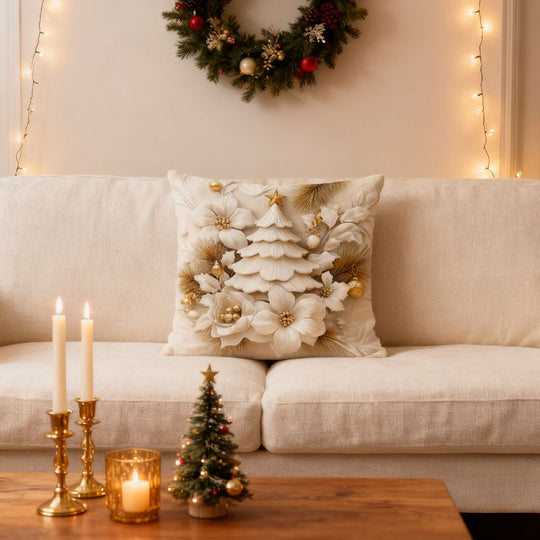 🎄Χριστουγεννιάτικο μαξιλάρι με τρισδιάστατη εκτύπωση✨