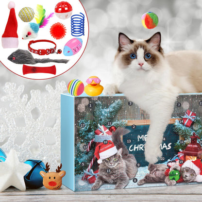 🎅Odliczanie do świąt Bożego Narodzenia to czysta przyjemność!🎅2025 Nowy kalendarz adwentowy dla kotów, 24 dni odliczania