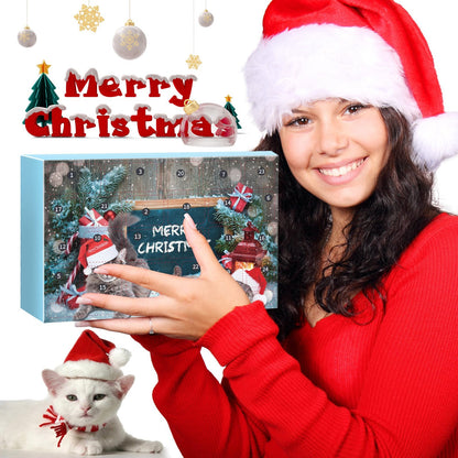 🎅Odliczanie do świąt Bożego Narodzenia to czysta przyjemność!🎅2025 Nowy kalendarz adwentowy dla kotów, 24 dni odliczania