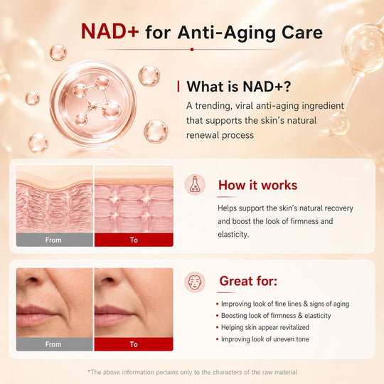 NAD+ EGF Firming Serum | NAD+, EGF, Collagen Extract, Anti-aging, Plumping, Radiance Boosting Serum | Cares for Look of Fine Lines, Skin Elasticity & Firmness For Youthful-looking Skin | Korean Skincare, K-Beauty