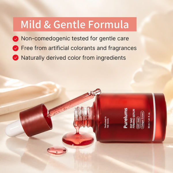 NAD+ EGF Firming Serum | NAD+, EGF, Collagen Extract, Anti-aging, Plumping, Radiance Boosting Serum | Cares for Look of Fine Lines, Skin Elasticity & Firmness For Youthful-looking Skin | Korean Skincare, K-Beauty