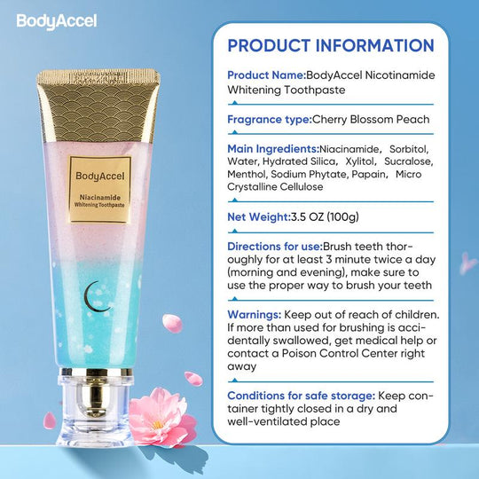 【Max】BodyAccel 【Triple Whitening】Niacinamide Whitening Toothpaste