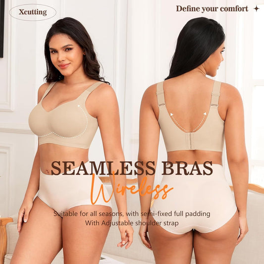 💜LAST DAY PROMOTION - 50% OFF💜Women's Seamless Full Coverage Wireless Bra