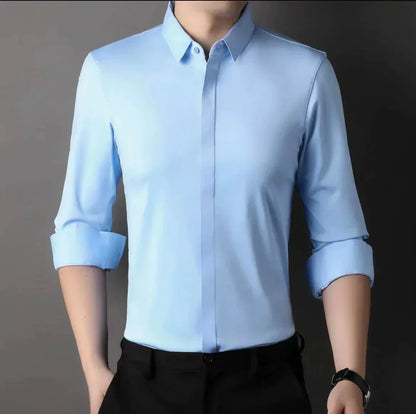 🔥2025 HOT SALE🔥Men's Wrinkle-Free Button-Down Shirt