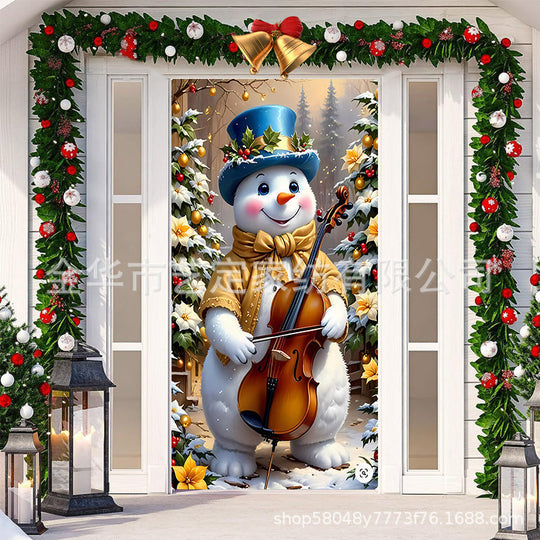⏳50% zniżki przez ograniczony czas⏰Dekoracja drzwi wejściowych na Boże Narodzenie🎅