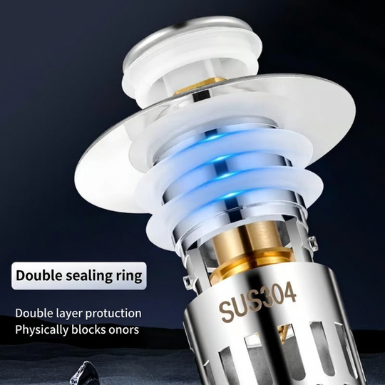 Universal Stainless Steel Pop-Up Sink Drain Strainer