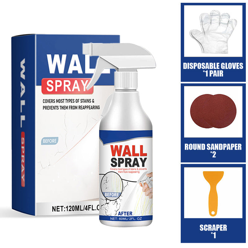 🥳2026 HOT SALE🥳💞50K+ SOLD!💥Magic Wall Repair Spray – Instantly fills cracks & holes. No mess, easy DIY. 🧱✨