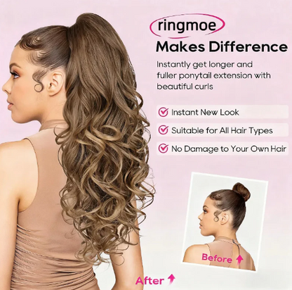 💜Offre à durée limitée : 50 % de réduction💜Extension de queue de cheval ondulée à clip